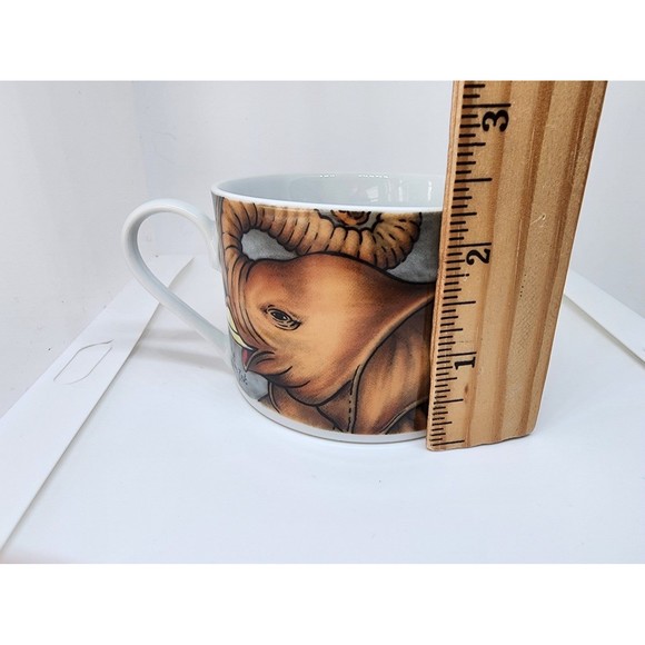 La Menagerie Porcelain Sakura Jungle Animal Tea Cup China Dish Mug Coffee Vintag - Picture 5 of 6